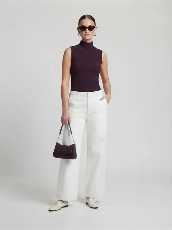 ANVI_Be_Yourself_Solid_Wine_Scrabble_Ribbed_High_Neck_Sleeveless_Regular_Top