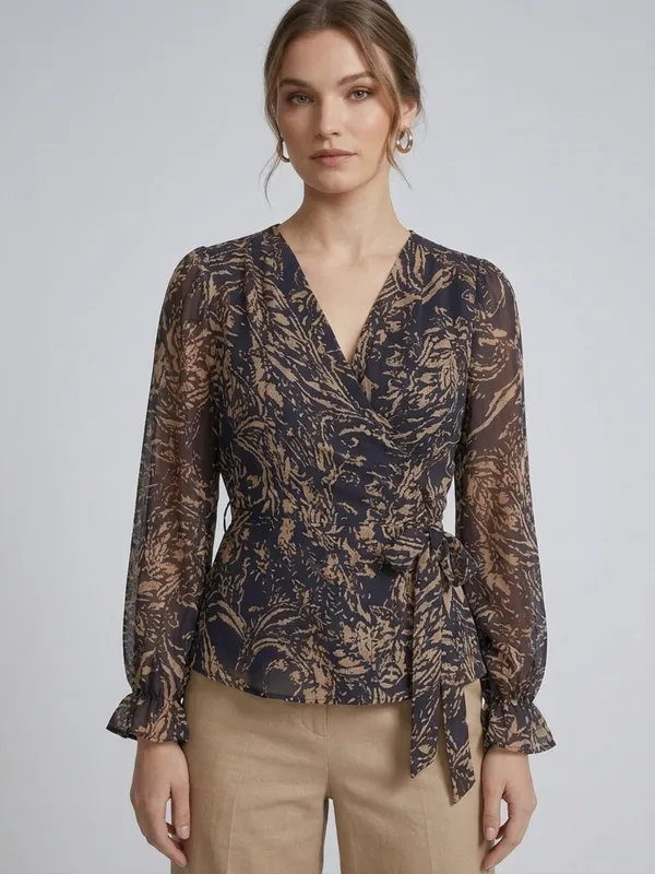 ANVI_Be_Yourself_Floral_Printed_Black_Georgette_V_Neck_Long_Sleeve_Waist_tie-ups_Wrap_Top