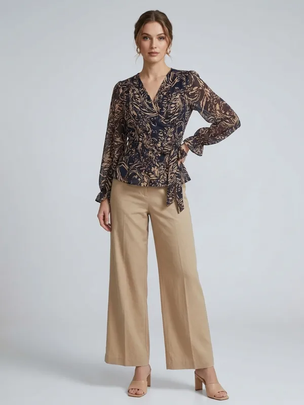 ANVI_Be_Yourself_Floral_Printed_Black_Georgette_V_Neck_Long_Sleeve_Waist_tie-ups_Wrap_Top