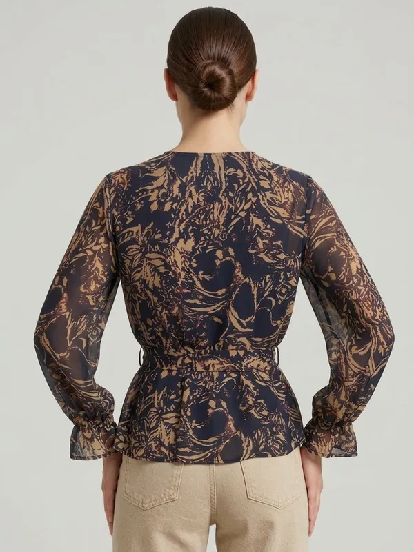 ANVI_Be_Yourself_Floral_Printed_Black_Georgette_V_Neck_Long_Sleeve_Waist_tie-ups_Wrap_Top