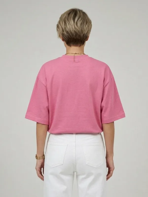 Women_Solid_Pink_Cotton_Round_Neck_Half_Sleeve_Oversized_T-shirt