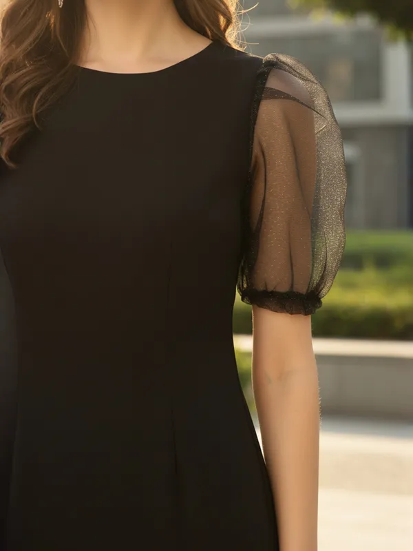 Black_Polyester_Bodycon_Dress_For_Women