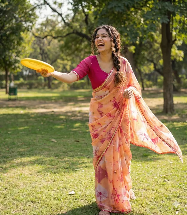 MIRROR_WORK_TIE_DYE_SAREE-PEACH_RANI