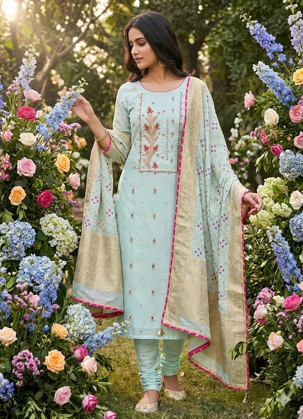 Sky_blue_chanderi_Bud_work_suit_piece