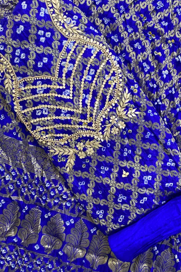 Four_Piece_Blue_heavy_ghadchola_art_silk_suits