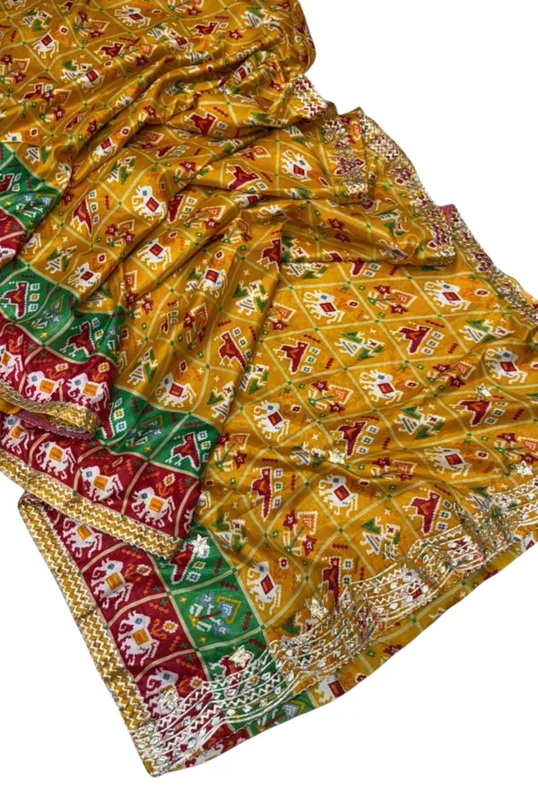 Patola_inspired_Saree_with_gota_work_