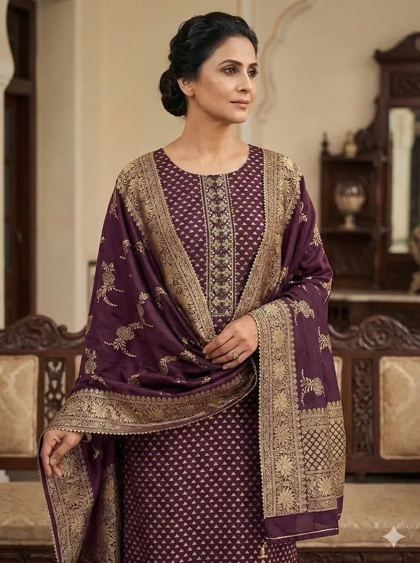 Benarasi_purple_suit_piece