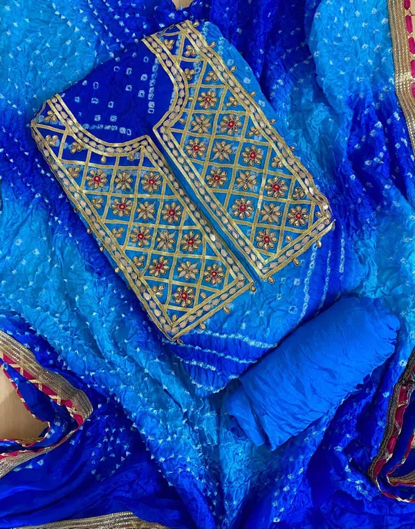 Four_Piece_Sky_Blue_Unstitched_Art_Silk_Suits