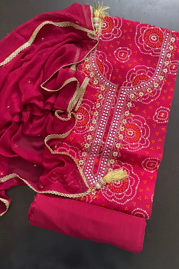 Rani_digital_bandhani_suit_piece