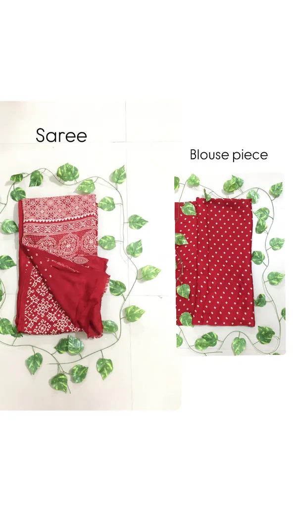 Gajji_silk_saree_with_handblock_print_and_bandhani_blouse_
