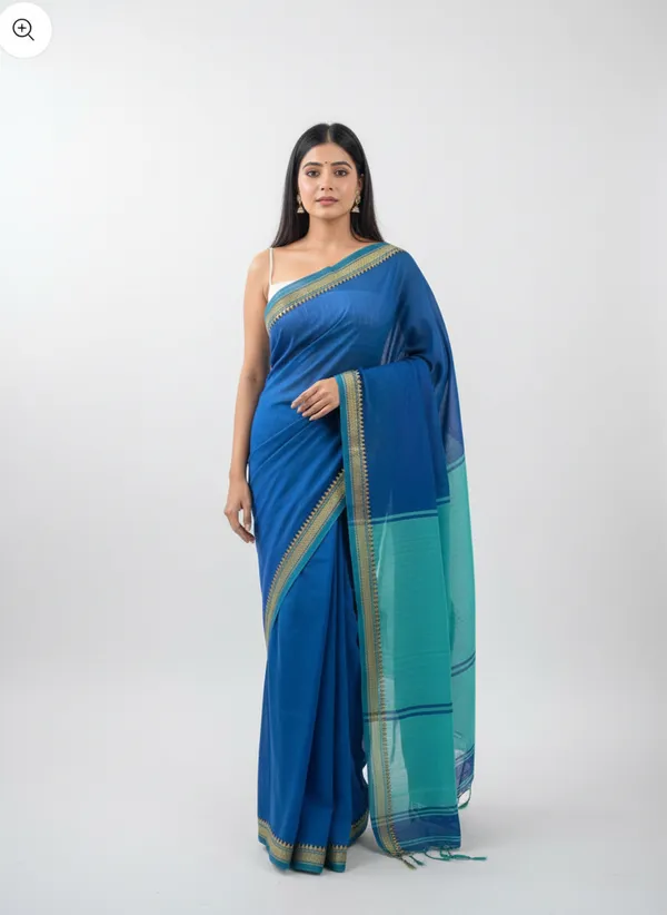 Wsari_Women_S_Handloom_Cotton_Bengal_Cotton_Begampuri_Saree_With_Blouse_Piece_Saree_For_All_Ocassion_Length_5_5_Mtr