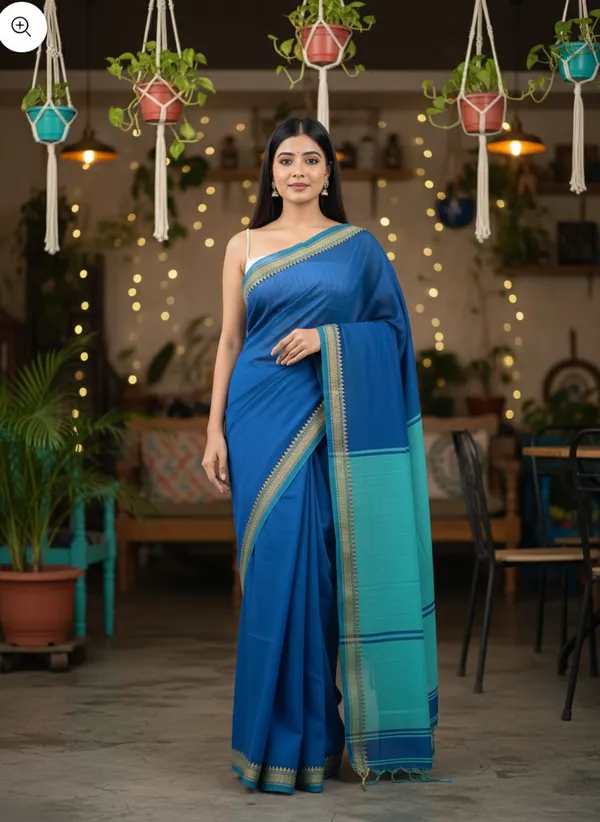 Wsari_Women_S_Handloom_Cotton_Bengal_Cotton_Begampuri_Saree_With_Blouse_Piece_Saree_For_All_Ocassion_Length_5_5_Mtr