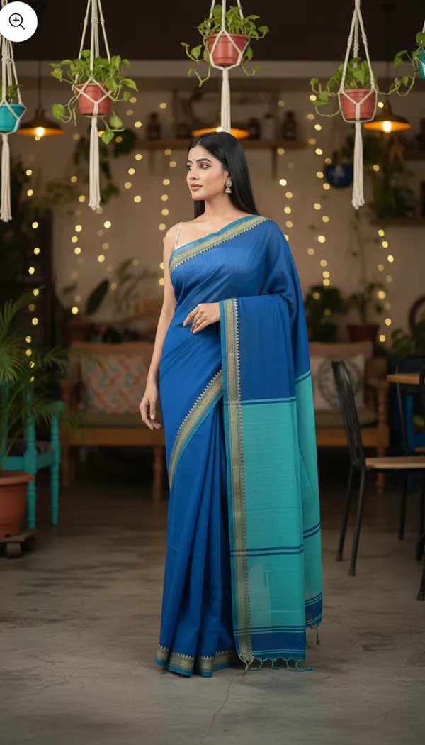 Wsari_Women_S_Handloom_Cotton_Bengal_Cotton_Begampuri_Saree_With_Blouse_Piece_Saree_For_All_Ocassion_Length_5_5_Mtr