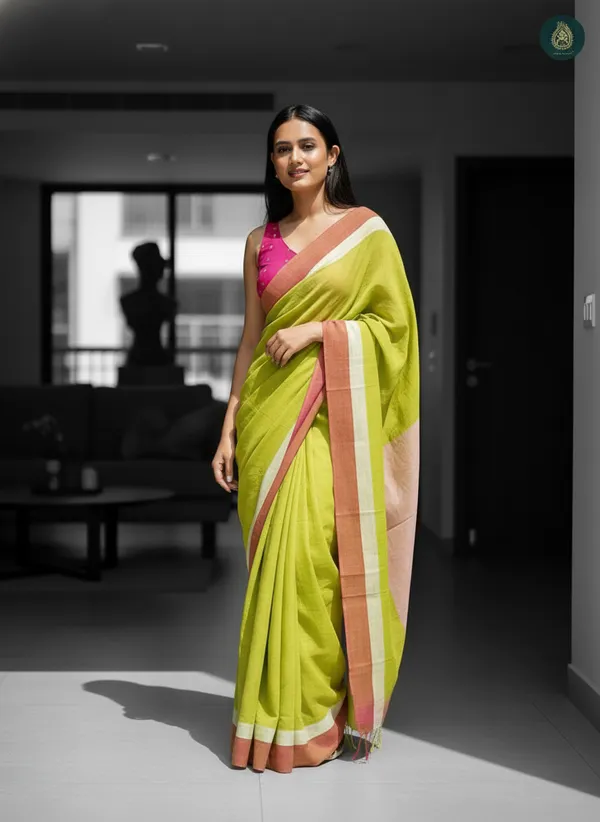 Beautiful_Handloom_Mulcotton_Saree_Without_Blouse_Piece