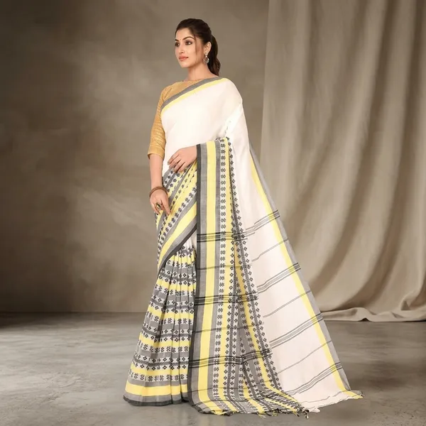 Wsari_Women_S_Handloom_Cotton_Bengal_Cotton_Begampuri_Saree_With_Blouse_Piece_Saree_For_All_Ocassion_Length_5_5_Mtr