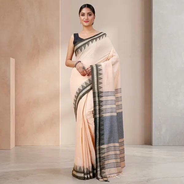 Wsari_Women_S_Handloom_Cotton_Soft_Khadi_Jamdani_Saree_With_Blouse_Piece_Saree_For_All_Ocassion_Length_5_5_Mtr