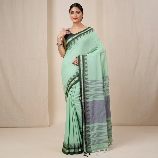 Wsari_Women_S_Handloom_Cotton_Soft_Khadi_Jamdani_Saree_With_Blouse_Piece_Saree_For_All_Ocassion_Length_5_5_Mtr