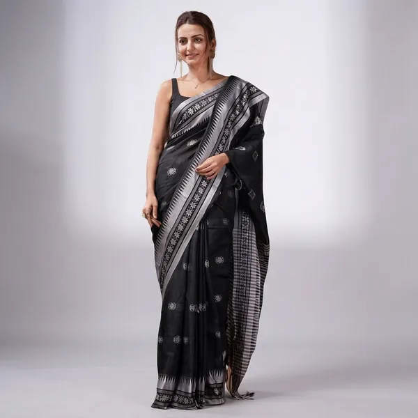 Wsari_Women_S_Handloom_Cotton_Soft_Khadi_Jamdani_Saree_With_Blouse_Piece_Saree_For_All_Ocassion_Length_5_5_Mtr