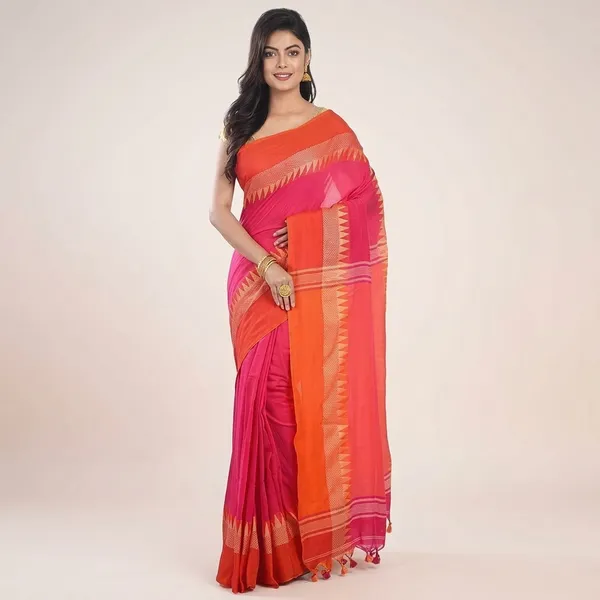 Wsari_Women_S_Handloom_Soft_Cotton_Khadi_Jamdani_Saree_With_Blouse_Piece_Saree_For_All_Ocassion_Length_5_5_Mtr
