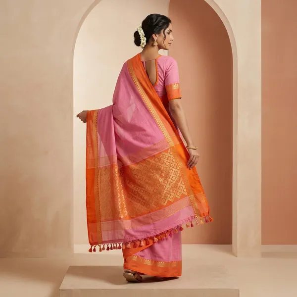 Wsari_Women_S_Handloom_Soft_Cotton_Khadi_Jamdani_Saree_With_Blouse_Piece_Saree_For_All_Ocassion_Length_5_5_Mtr