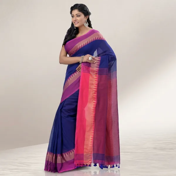 Wsari_Women_S_Handloom_Soft_Cotton_Khadi_Jamdani_Saree_With_Blouse_Piece_Saree_For_All_Ocassion_Length_5_5_Mtr