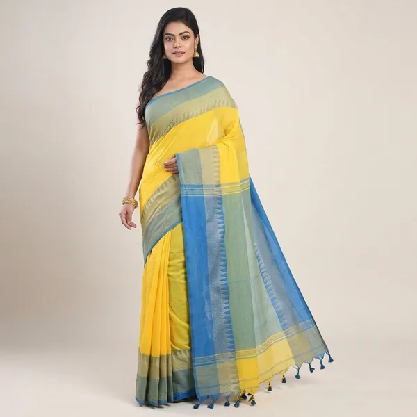 Wsari_Women_S_Handloom_Soft_Cotton_Khadi_Jamdani_Saree_With_Blouse_Piece_Saree_For_All_Ocassion_Length_5_5_Mtr