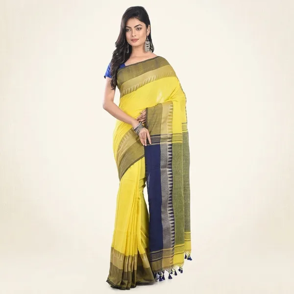 Wsari_Women_S_Handloom_Soft_Cotton_Khadi_Jamdani_Saree_With_Blouse_Piece_Saree_For_All_Ocassion_Length_5_5_Mtr