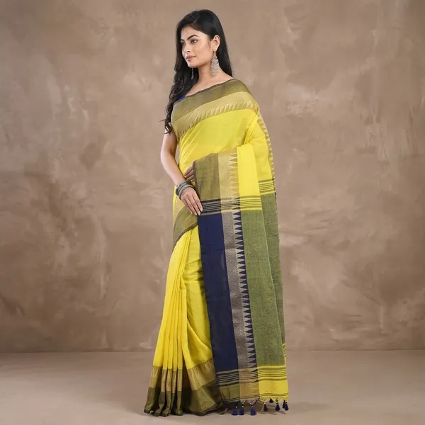 Wsari_Women_S_Handloom_Soft_Cotton_Khadi_Jamdani_Saree_With_Blouse_Piece_Saree_For_All_Ocassion_Length_5_5_Mtr