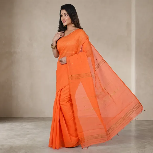Wsari_Women_S_Handloom_Soft_Cotton_Khadi_Jamdani_Saree_With_Blouse_Piece_Saree_For_All_Ocassion_Length_5_5_Mtr