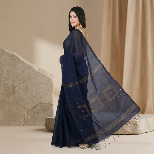 Wsari_Women_S_Handloom_Soft_Cotton_Khadi_Jamdani_Saree_With_Blouse_Piece_Saree_For_All_Ocassion_Length_5_5_Mtr