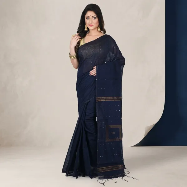 Wsari_Women_S_Handloom_Soft_Cotton_Khadi_Jamdani_Saree_With_Blouse_Piece_Saree_For_All_Ocassion_Length_5_5_Mtr
