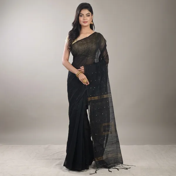 Wsari_Women_S_Handloom_Soft_Cotton_Khadi_Jamdani_Saree_With_Blouse_Piece_Saree_For_All_Ocassion_Length_5_5_Mtr