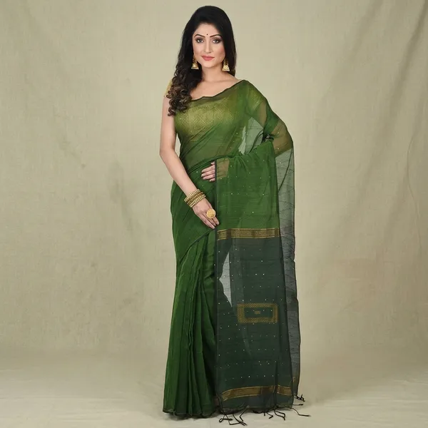 Wsari_Women_S_Handloom_Soft_Cotton_Khadi_Jamdani_Saree_With_Blouse_Piece_Saree_For_All_Ocassion_Length_5_5_Mtr