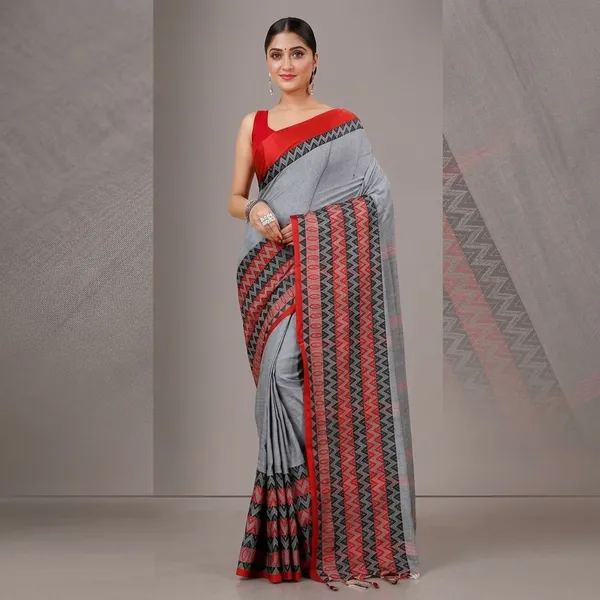 Wsari_Women_S_Handloom_Cotton_Khadi_Begampuri_Saree_With_Blouse_Piece_Saree_For_All_Ocassion_Length_5_5_Mtr