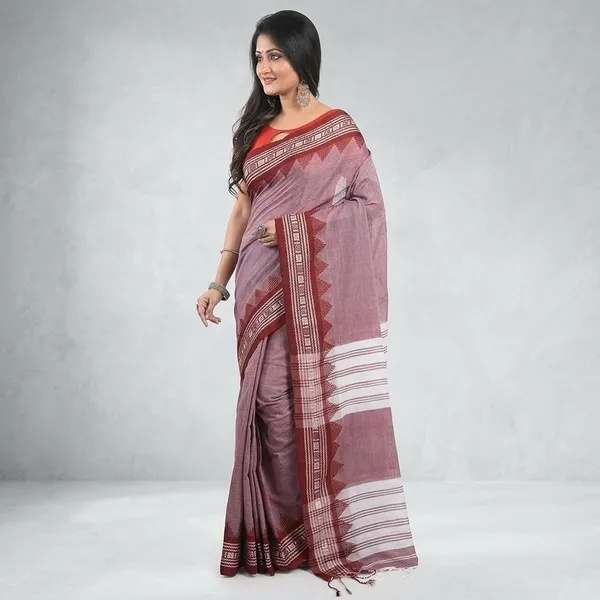 Wsari_Women_S_Handloom_Soft_Cotton_Khadi_Saree_With_Blouse_Piece_Saree_For_All_Ocassion_Length_5_5_Mtr