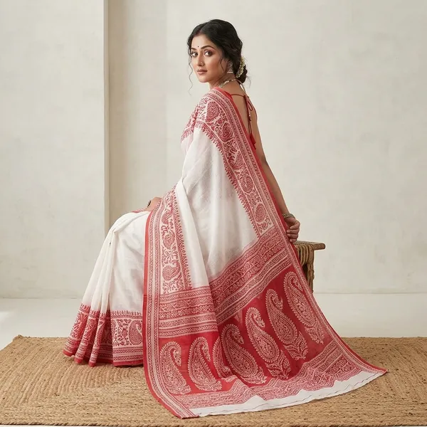 Wsari_Women_S_Handloom_Soft_Cotton_Khadi_Saree_With_Blouse_Piece_Saree_For_All_Ocassion_Length_5_5_Mtr