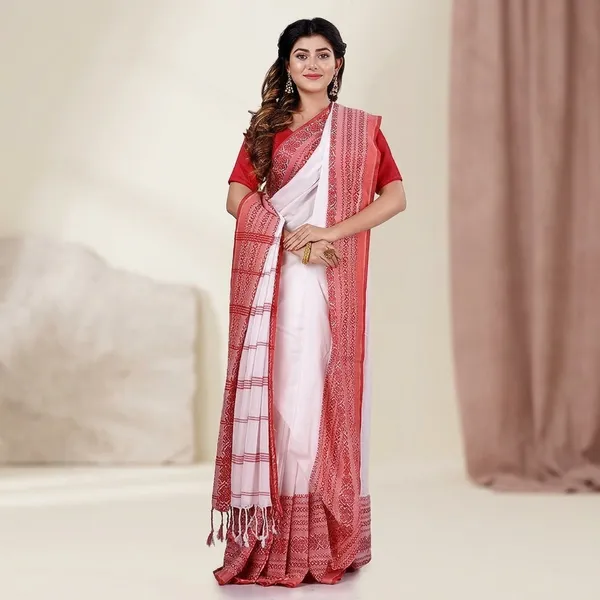 Wsari_Women_S_Handloom_Soft_Cotton_Khadi_Saree_With_Blouse_Piece_Saree_For_All_Ocassion_Length_5_5_Mtr