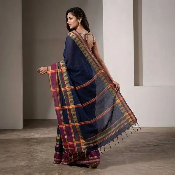 Wsari_Women_S_Traditional_Bengali_Mandir_Designed_Pure_Handloom_Pure_Cotton_Saree_With_Blouse_Piece_Length_5_5_Mtr
