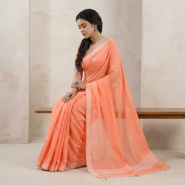 Wsari_Women_S_Traditional_Bengali_Mandir_Designed_Pure_Handloom_Pure_Cotton_Saree_With_Blouse_Piece_Length_5_5_Mtr