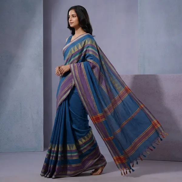 Wsari_Women_S_Traditional_Bengali_Mandir_Designed_Pure_Handloom_Pure_Cotton_Saree_With_Blouse_Piece_Length_5_5_Mtr
