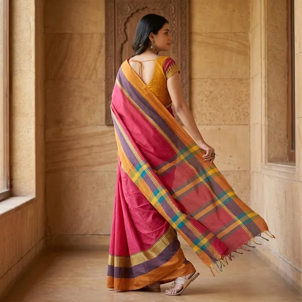 Women_S_Traditional_Bengali_Woven_Designed_Pure_Handloom_Pure_Cotton_Saree_With_Blouse_Piece_Length_5_5_Mtr_Blouse_0_80_Mtr