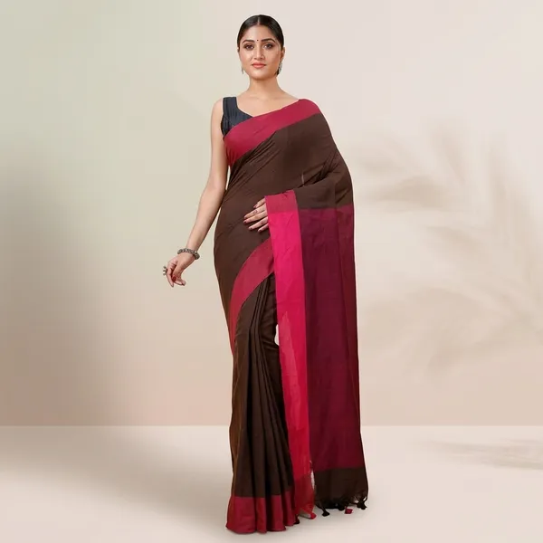Women_S_Traditional_Bengal_Pure_Handloom_Pure_Cotton_Saree_With_Blouse_Piece_Length_5_5_Mtr_Blouse_0_80_Mtr