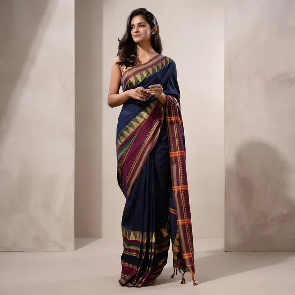 Women_S_Traditional_Bengal_Pure_Handloom_Pure_Cotton_Saree_With_Blouse_Piece_Saree_Length_5_5_Mtr_Blouse_0_80_Mtr