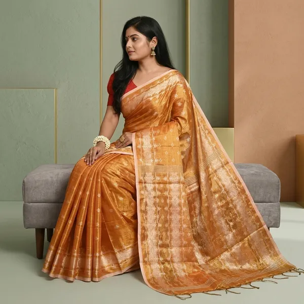 Women_S_Handloom_Cotton_Silk_Emblish_Saree_Ethnic_Wear_With_Running_Unstitched_Blouse_Piece_Free_Size