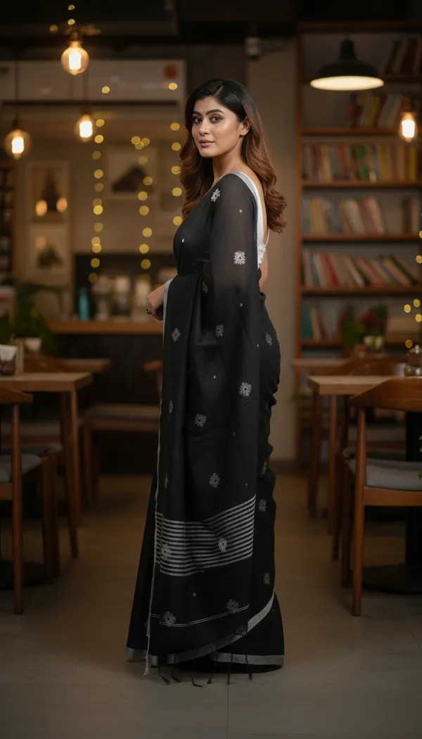 Wsari_Women_S_Handloom_Cotton_Soft__Jamdani_Saree_With_Blouse_Piece_Saree_For_All_Ocassion_Length_5_5_Mtr