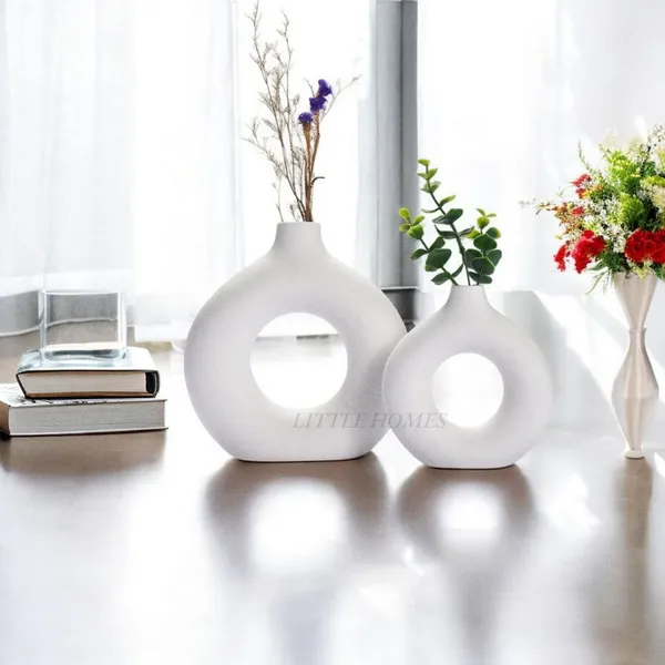 Pack_Of_2_-_Ceramic_White_Round_Flower_Vase_for_Home_Decor,_Office_Desk,_Wedding_Gifts,_House_Warmings_and_Wall_Decor