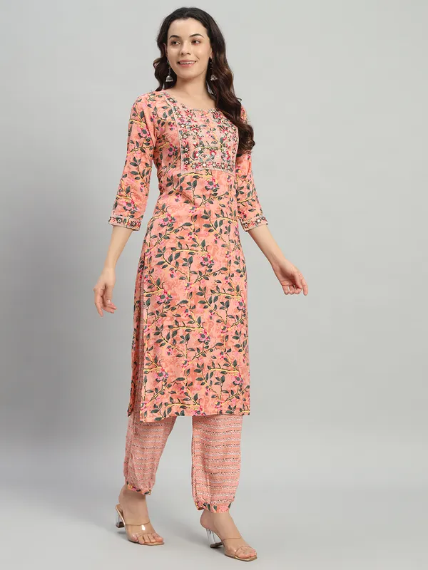 Pink_Floral_Print_Kurta,_Patiala_&_Dupatta_Set_For_Women