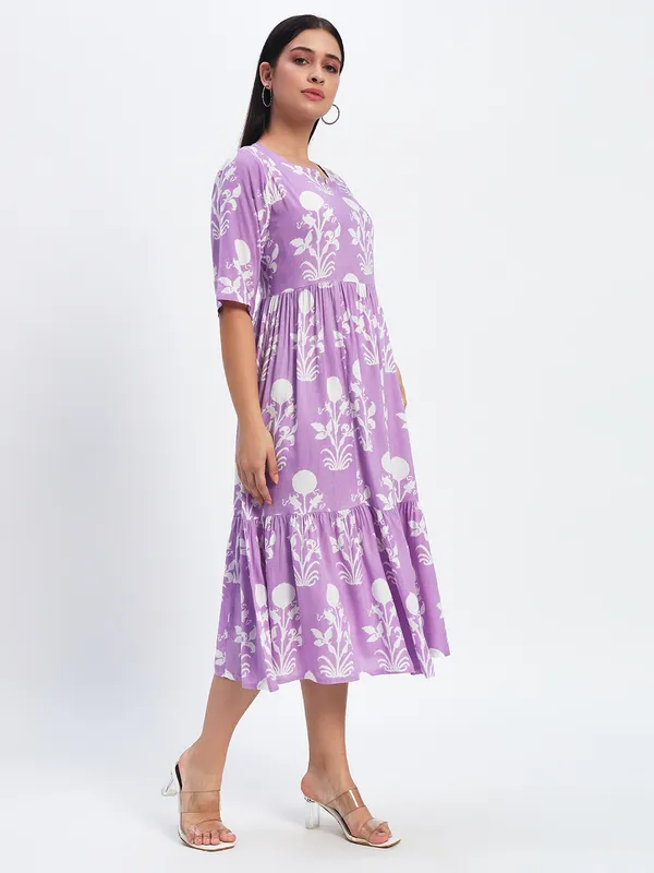 Purple_Printed_Viscose_Rayon_Flared_Kurta_For_Women