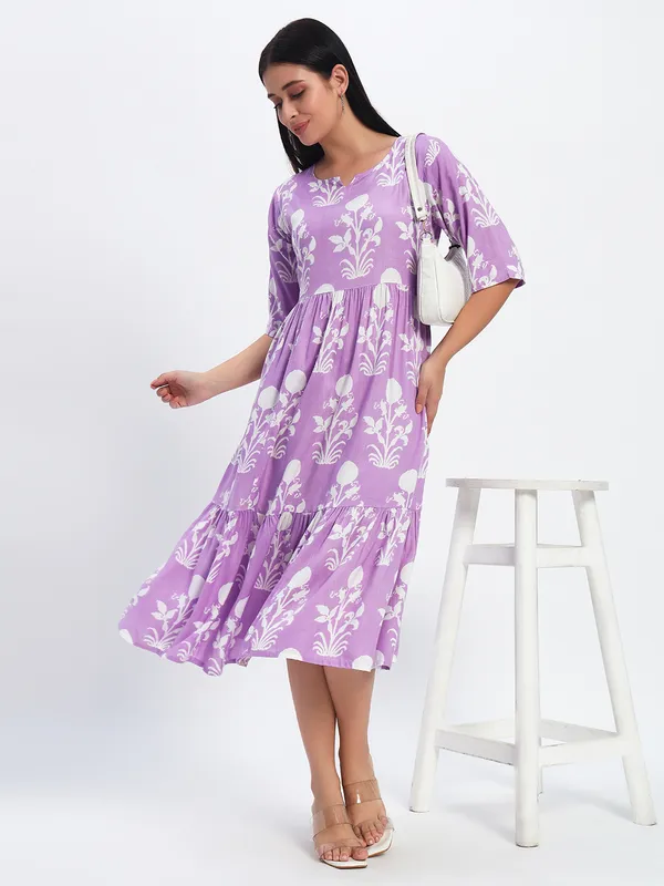 Purple_Printed_Viscose_Rayon_Flared_Kurta_For_Women