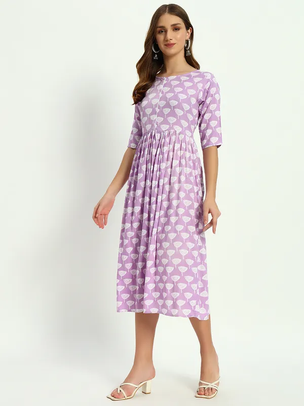 Purple_Printed_Viscose_Rayon_Flared_Kurta_For_Women